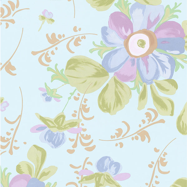 Eijffinger Rice "Everyday Magic" Tapete Floral in aqua