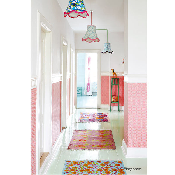 Eijffinger Rice "Everyday Magic"Struktur Blumen rosa