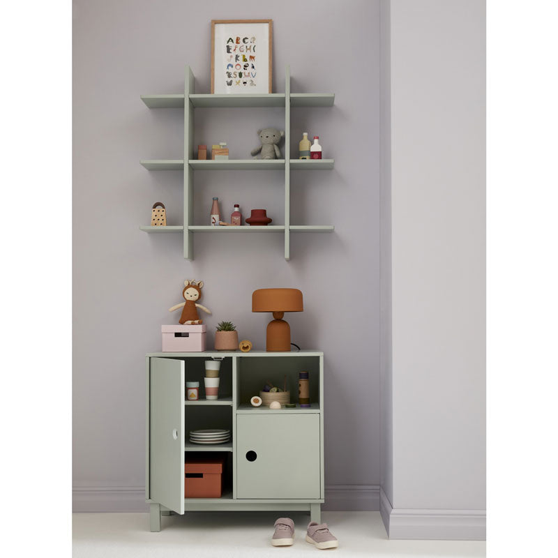 Kids Concept Kommode aus Holz in hellgrün 60x60cm