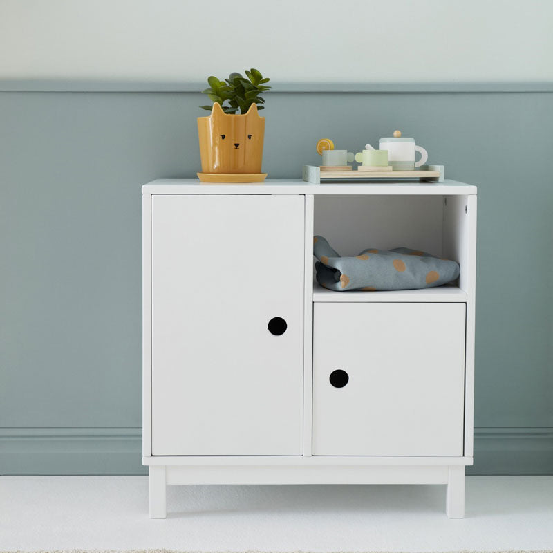 Kids Concept Kommode aus Holz in weiß 60x60cm