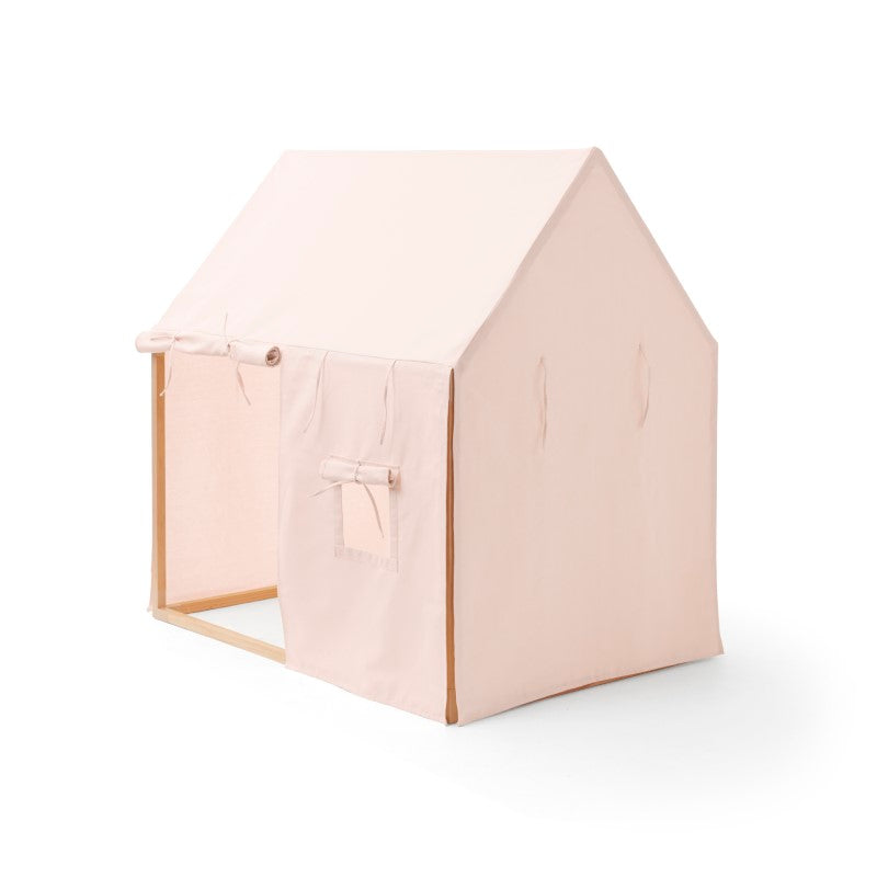 Kids Concept Spielhaus mit Stoffhimmel in hellrosa ca. 110x124cm