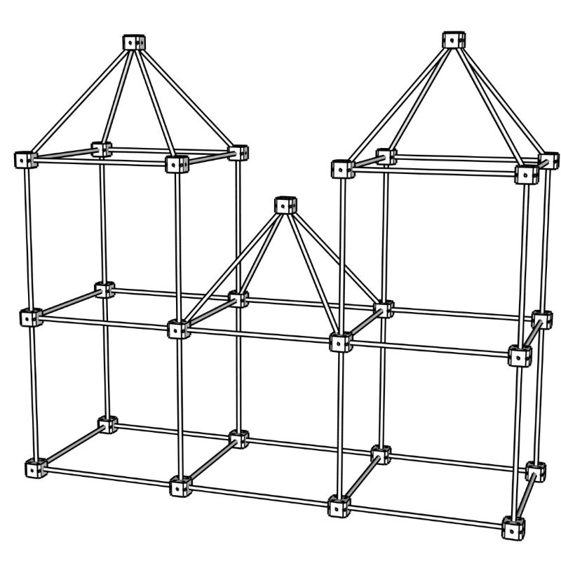 Sarbakane 1001 CABANES 'Biber' - Pack mit 111 Teilen