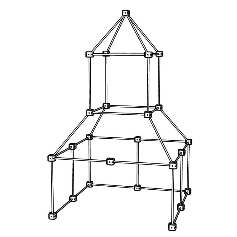 Sarbakane 1001 CABANES 'Eichhörnchen' - Pack mit 72 Teilen