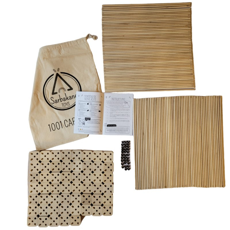 Sarbakane 1001 CABANES 'Grizzly' - Pack mit 155 Teilen
