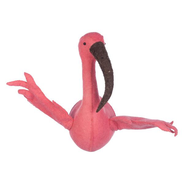 Kidsdepot Wandtrophäe Ibis pink 23x66x40cm