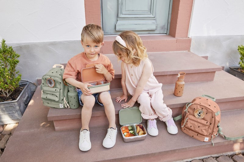 Lässig kleiner Rucksack 'Happy Prints' in oliv