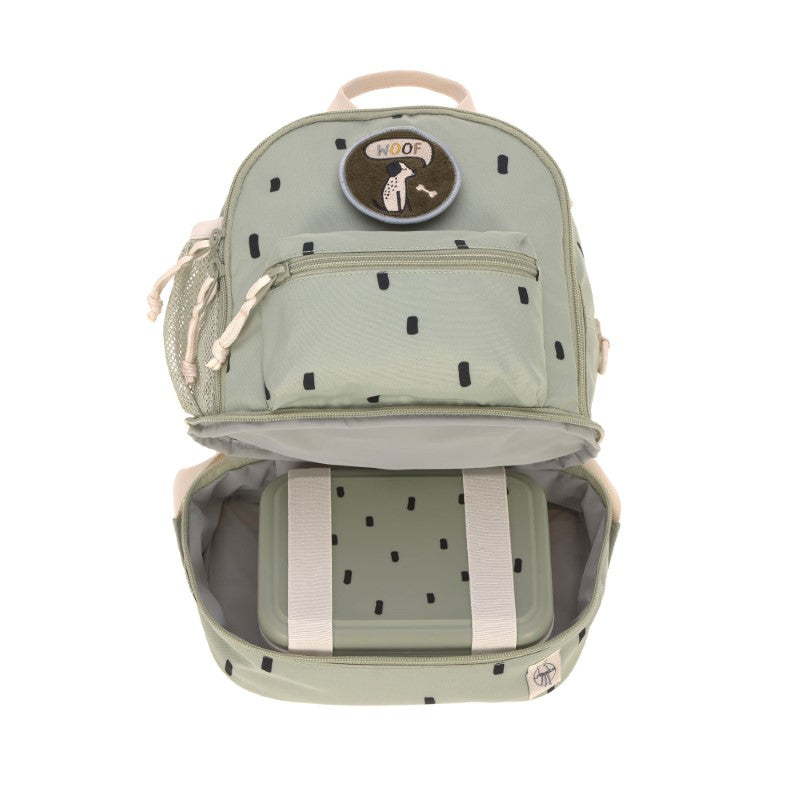 Lässig kleiner Rucksack 'Happy Prints' in oliv