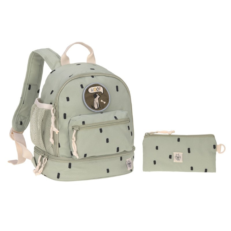 Lässig kleiner Rucksack 'Happy Prints' in oliv