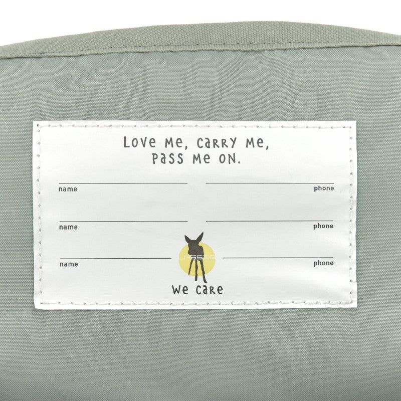 Lässig kleiner Rucksack Square 'Happy Prints' in karamell