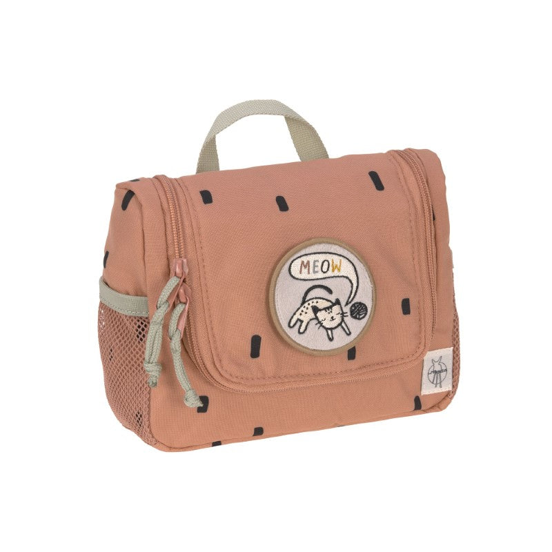 Lässig Kulturbeutel 'Happy Prints' in karamell