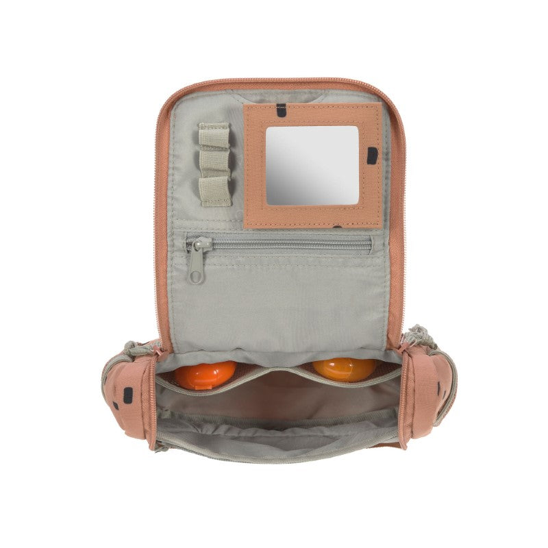 Lässig Kulturbeutel 'Happy Prints' in karamell