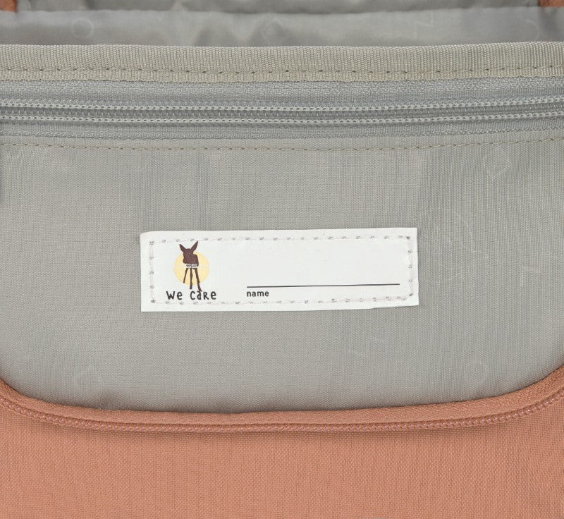 Lässig Kulturbeutel 'Happy Prints' in karamell