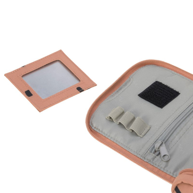 Lässig Kulturbeutel 'Happy Prints' in karamell