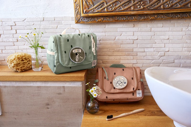 Lässig Kulturbeutel 'Happy Prints' in oliv