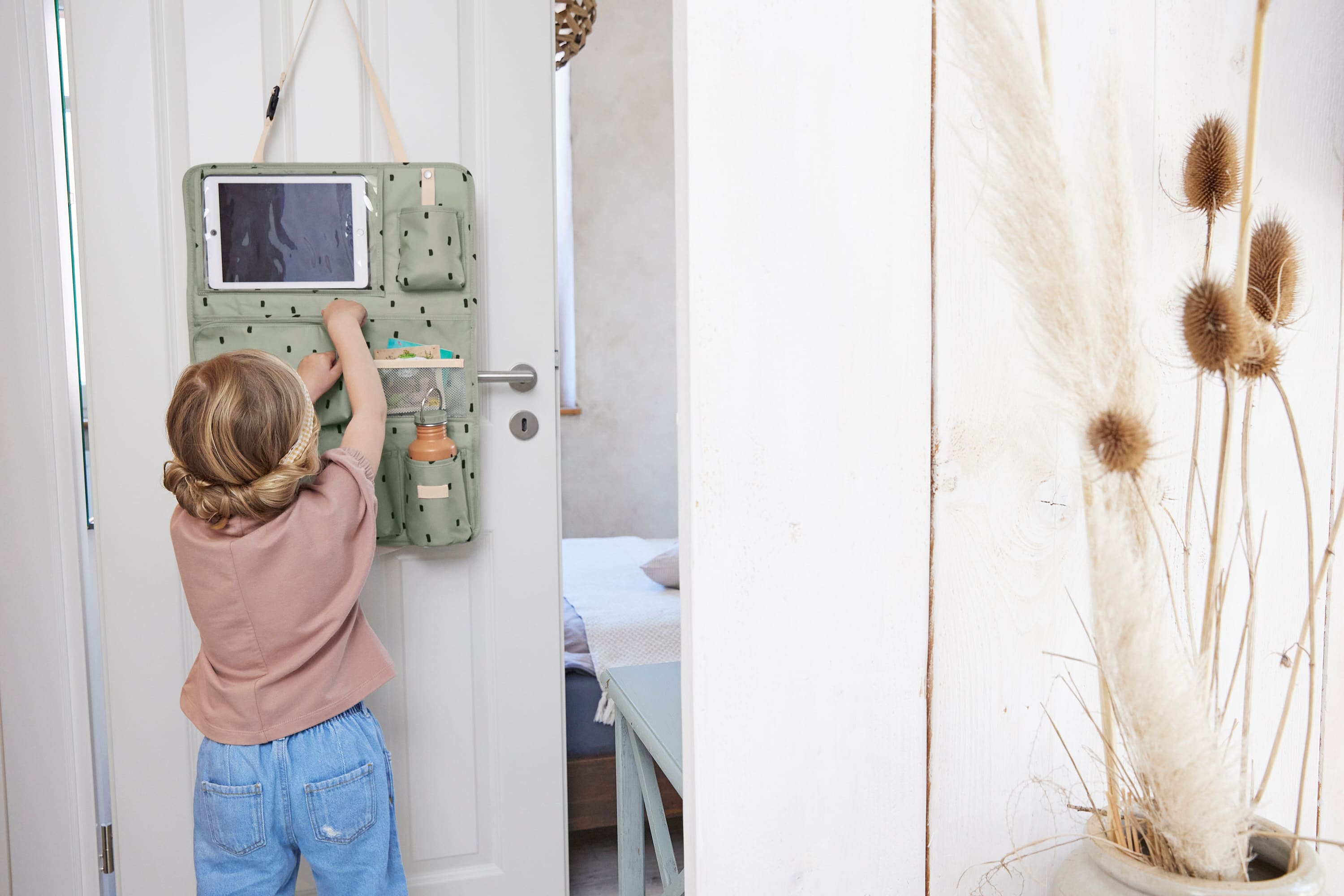 Lässig Autoutensilo 'Happy Prints' in oliv