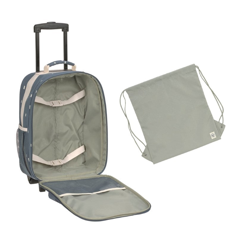 Lässig Kinderkoffer 'Happy Prints' in blau