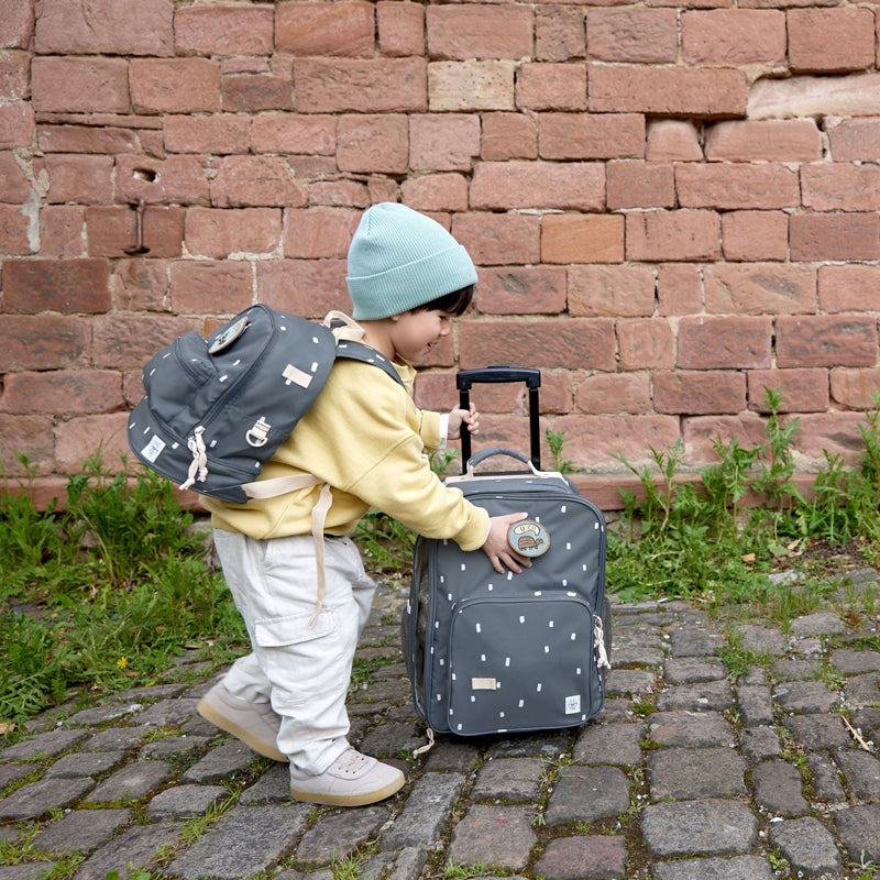 Lässig Kinderkoffer 'Happy Prints' in blau