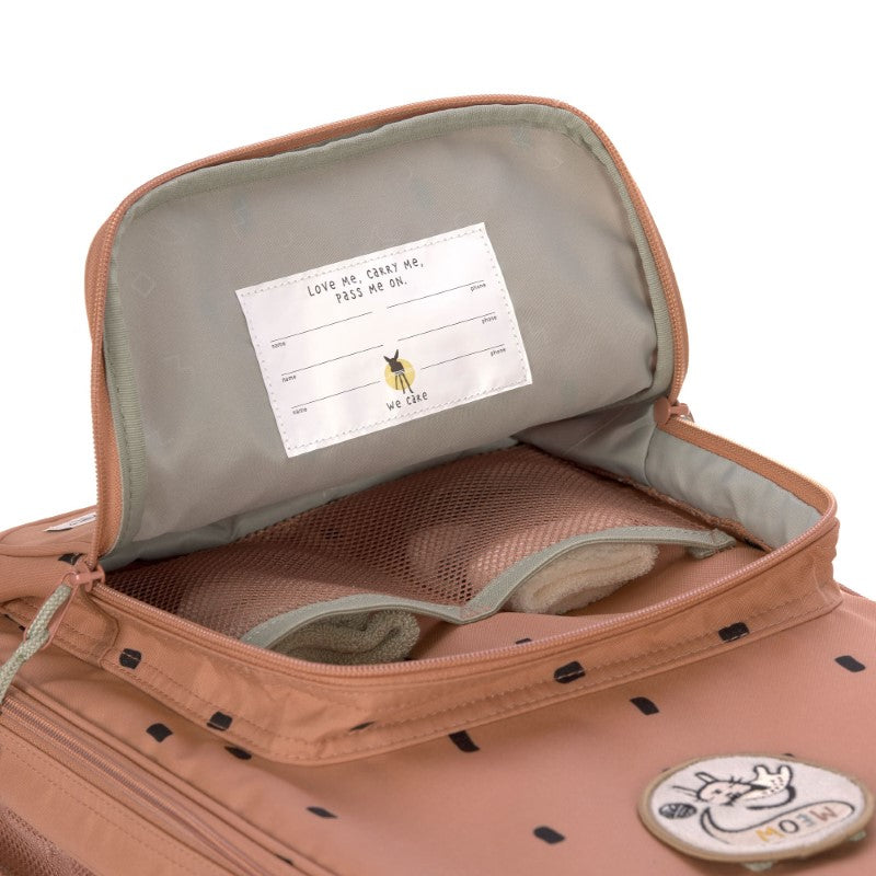 Lässig Kinderkoffer 'Happy Prints' in karamell