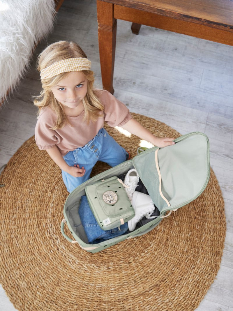 Lässig Kinderkoffer 'Happy Prints' in oliv