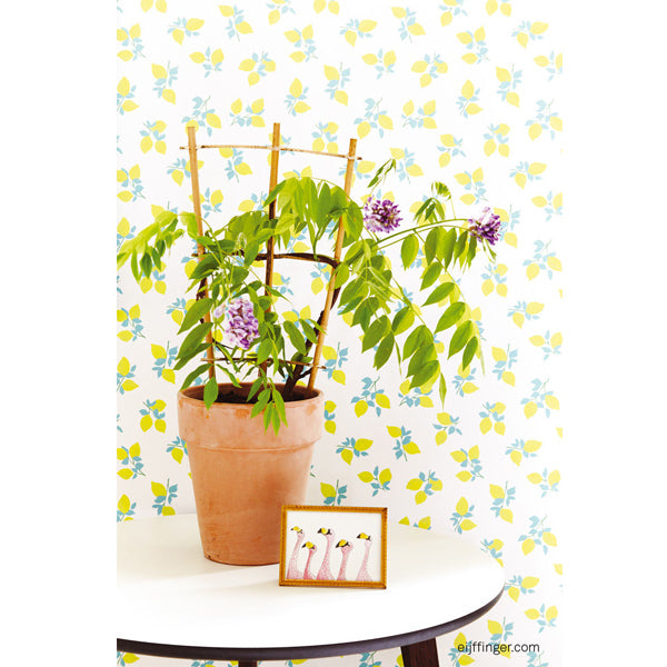 Eijffinger Rice "Everyday Magic" Tapete Juicy Lemon weiß