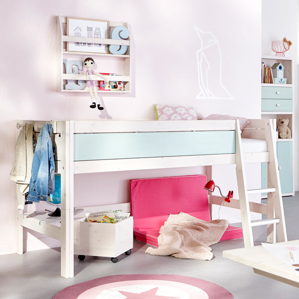 LIFETIME Kleiderhakenleiste für Betten in weiß