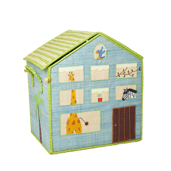 Rice Spielzeugkorb Größe L "Jungle House"