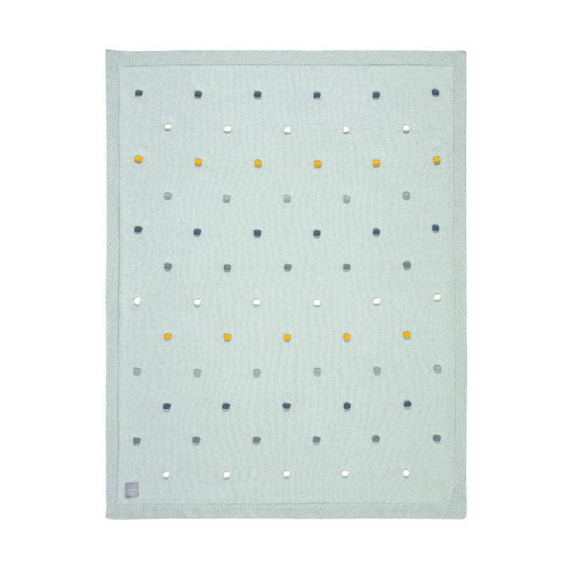 Lässig Babydecke 'Dots' GOTS in mint
