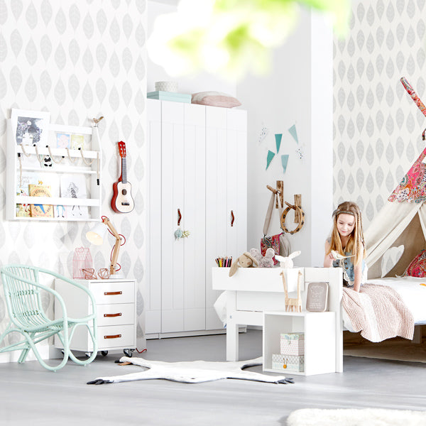 LIFETIME Hängekiste für Betten in weiß oder white wash