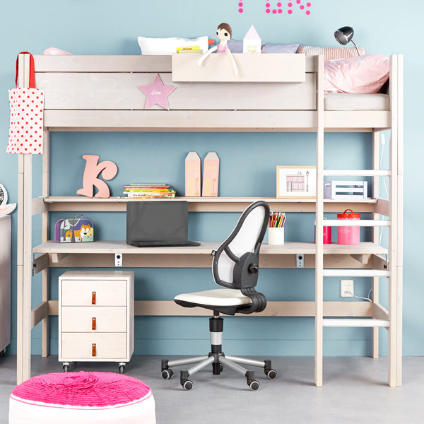 LIFETIME Hängekiste für Betten in weiß oder white wash