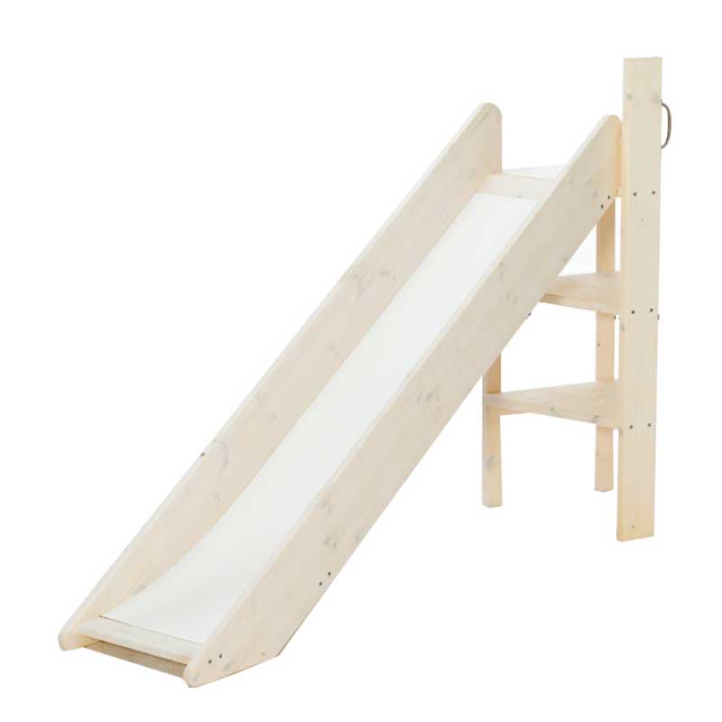 LIFETIME Rutschenturm für halbhohes Bett in weiß oder white wash