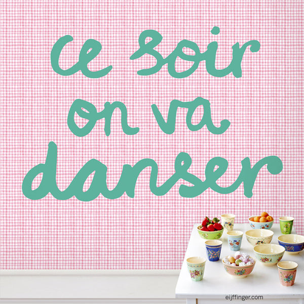 Eijffinger Rice "Everyday Magic" Tapetenwandbild Tonight we will dance  - pink