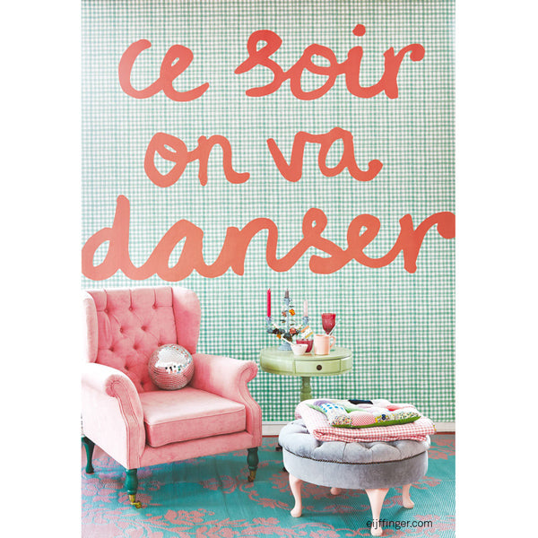 Eijffinger Rice "Everyday Magic" Tapetenwandbild Tonight we will dance  - mint