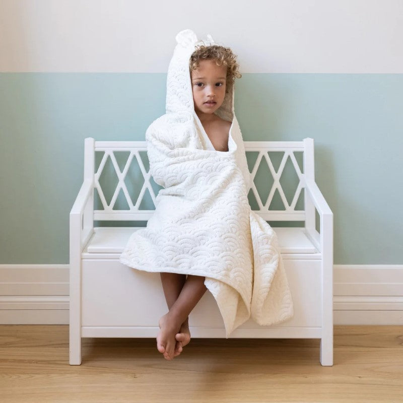 Cam Cam nostalgische Kinder-/Truhenbank 'Harlequin' in weiß 70cm