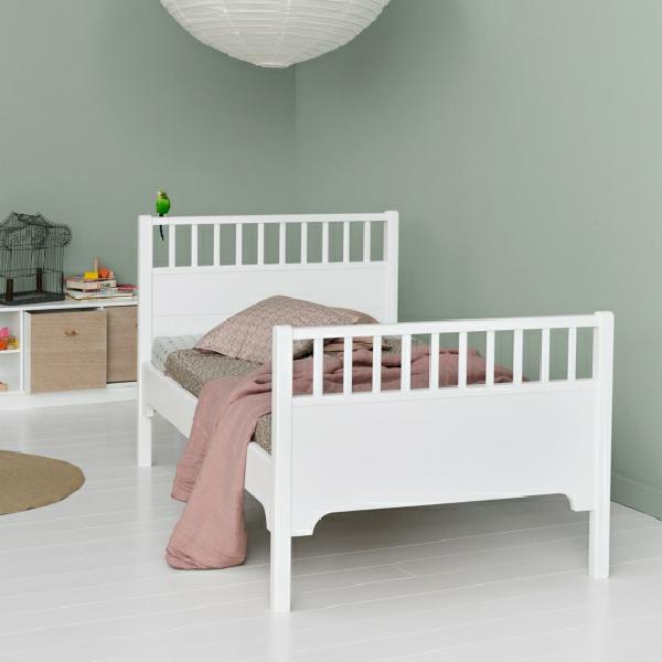 Oliver Furniture Seaside Classic Einzelbett 90x200cm in weiß