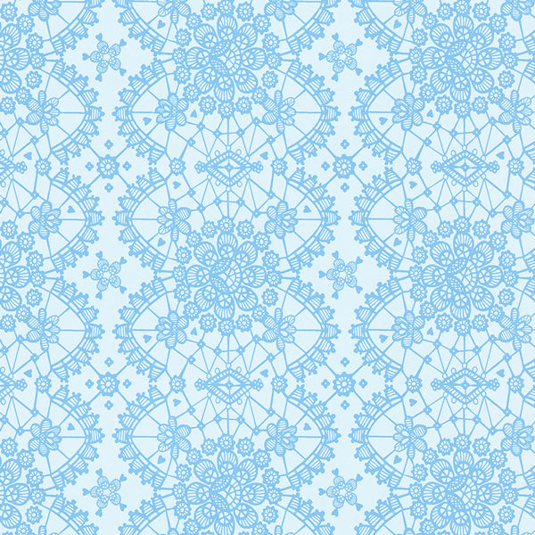 Eijffinger Rice "Everyday Magic" Tapete Floral Mandala in blau