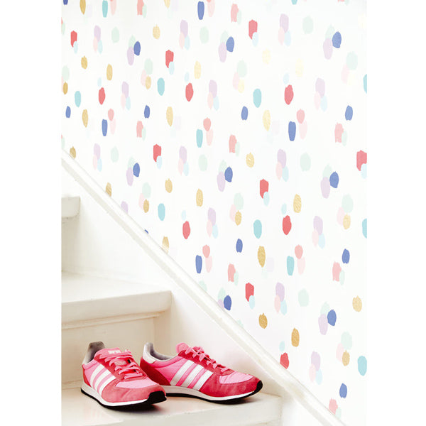 Eijffinger Rice "Everyday Magic" Farbkleckse weiß