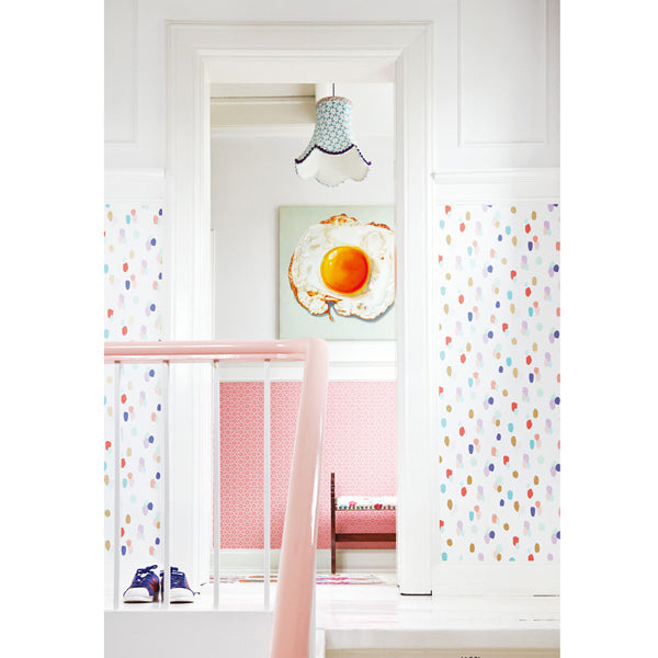 Eijffinger Rice "Everyday Magic" Farbkleckse weiß