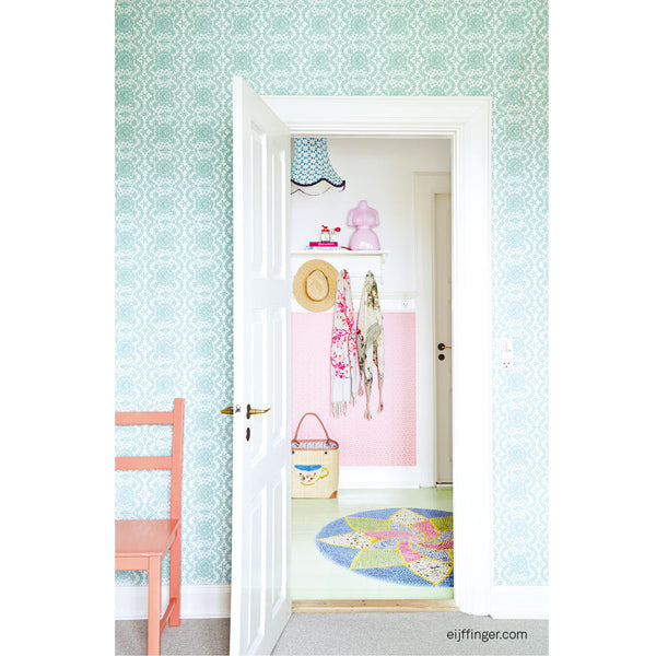 Eijffinger Rice "Everyday Magic" Tapete Floral Mandala in mintgrün