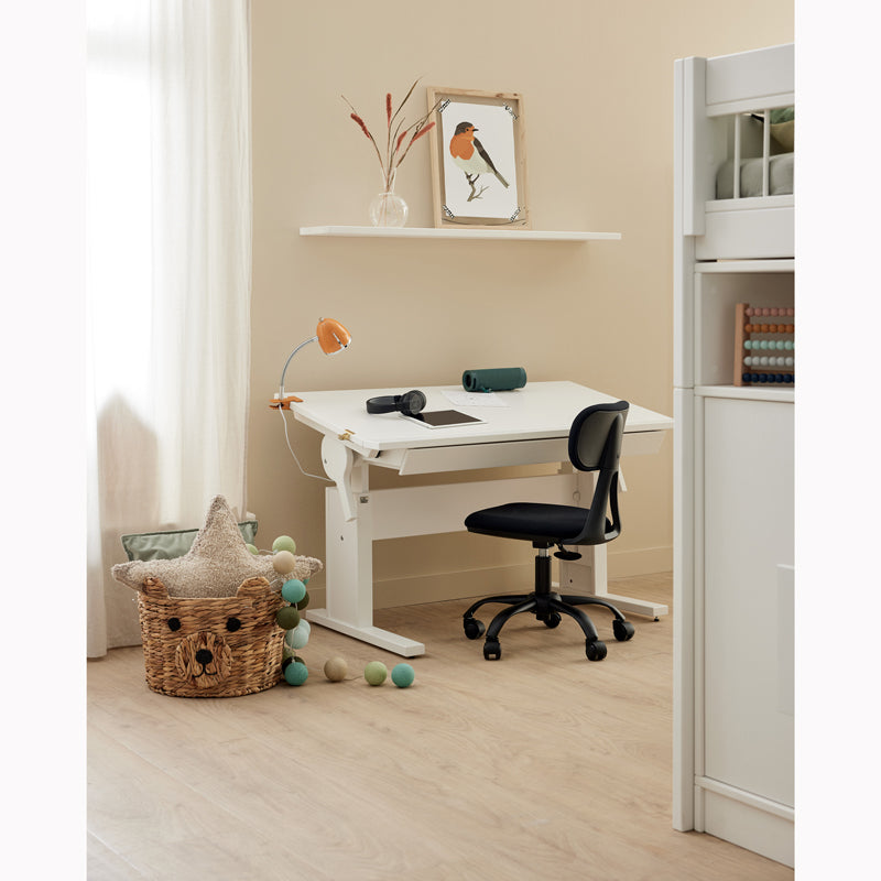 LIFETIME 'Breeze' all in one halbhohes Bett mit Treppe 90x200cm in weiß