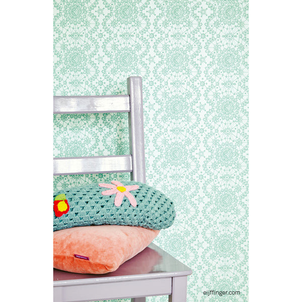 Eijffinger Rice "Everyday Magic" Tapete Floral Mandala in mintgrün