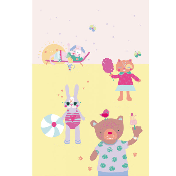 Eijffinger Rice "Everyday Magic" Tapetenwandbild Sweet Girls on holiday