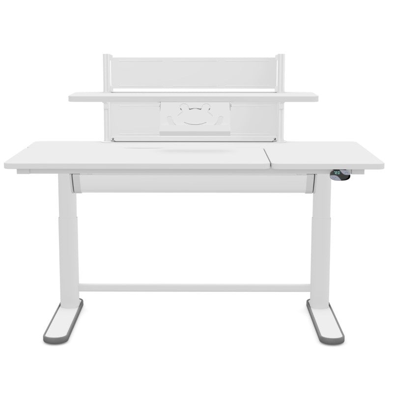 LIFETIME elektrisch verstellbarer Schreibtisch ERGO mit Klappteil links