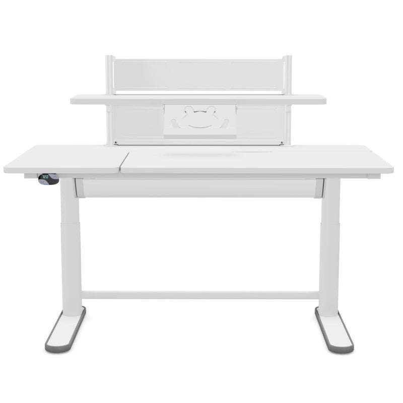 LIFETIME elektrisch verstellbarer Schreibtisch ERGO mit Klappteil rechts