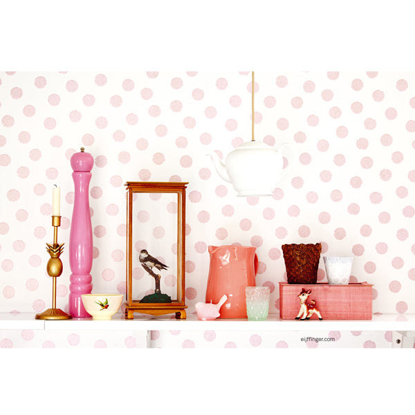 Eijffinger Rice "Everyday Magic" Glitzerpunkte rosa