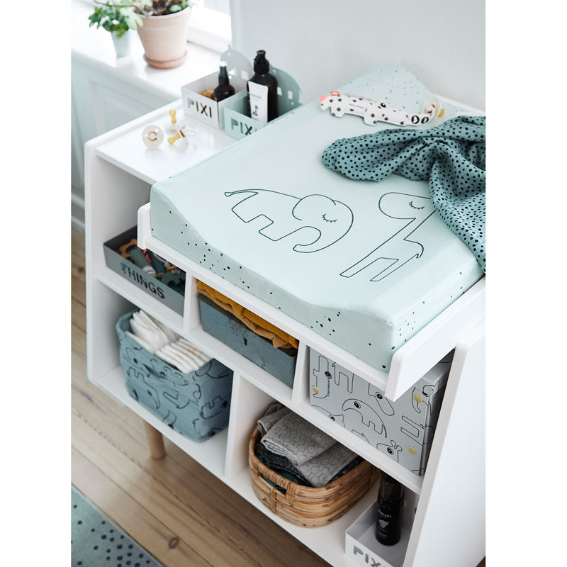 Done by Deer Schnullertuch / Spielzeug 'Croco Krokodil' jade-grün ca. 17cm