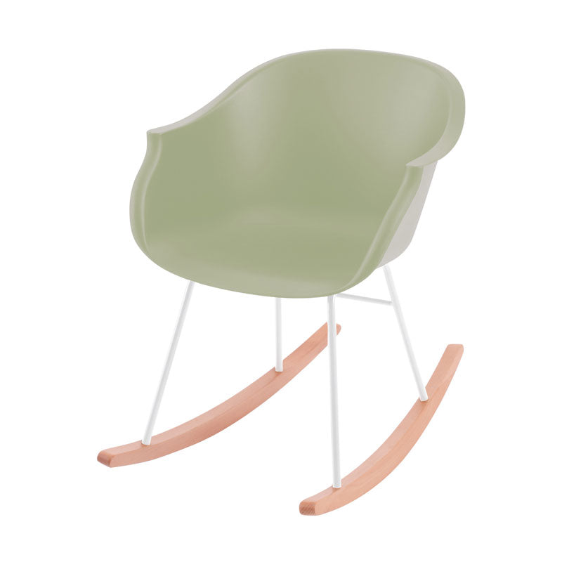 Kidsdepot Schaukelstuhl/ Stillstuhl 'Jazzy' in grün/natur ca. 41cm H