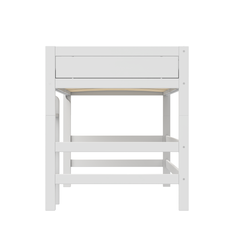 LIFETIME Original Mittelhochbett mit Leiter in 120x200cm in weiß oder white wash