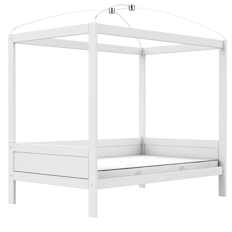 LIFETIME Original Himmelbett in 120x200cm in weiß oder white wash