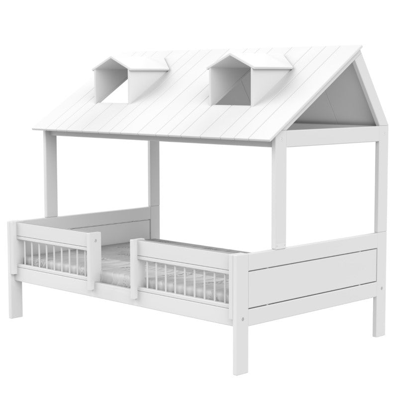 LIFETIME Beachhouse Bett 120x200cm in weiß mit Deluxe-Lattenrost