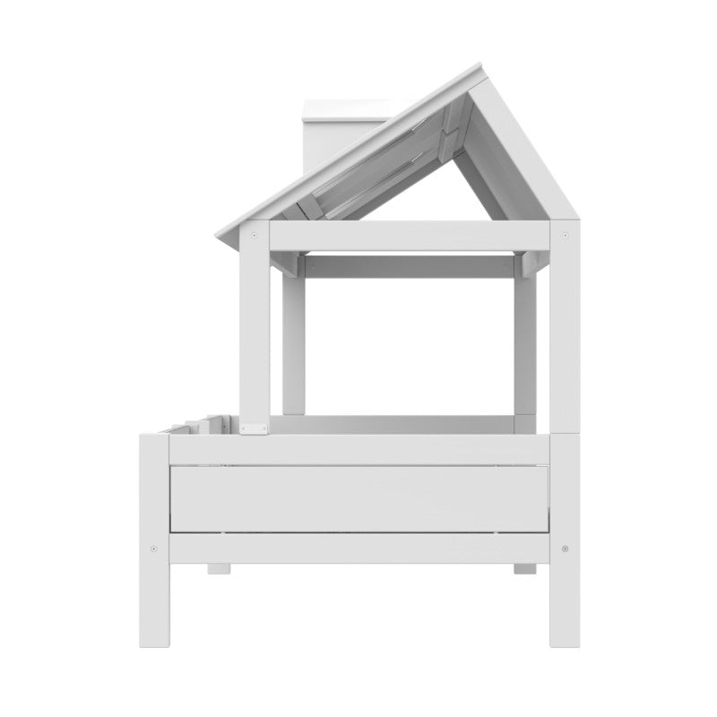 LIFETIME Beachhouse Bett 120x200cm in weiß mit Deluxe-Lattenrost